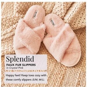 Splendid Faux Fur Slippers